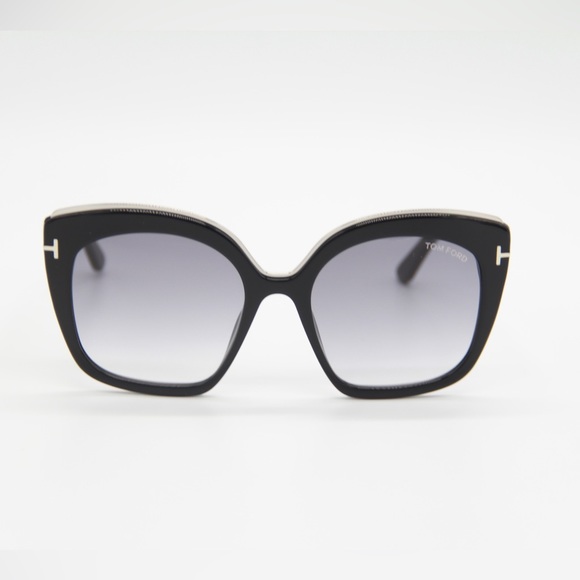 NEW TOM FORD CHANTALLE WOMEN SUNGLASSES TOM FORD TF944 01B EYEWEAR FT0944/S - Picture 5 of 13